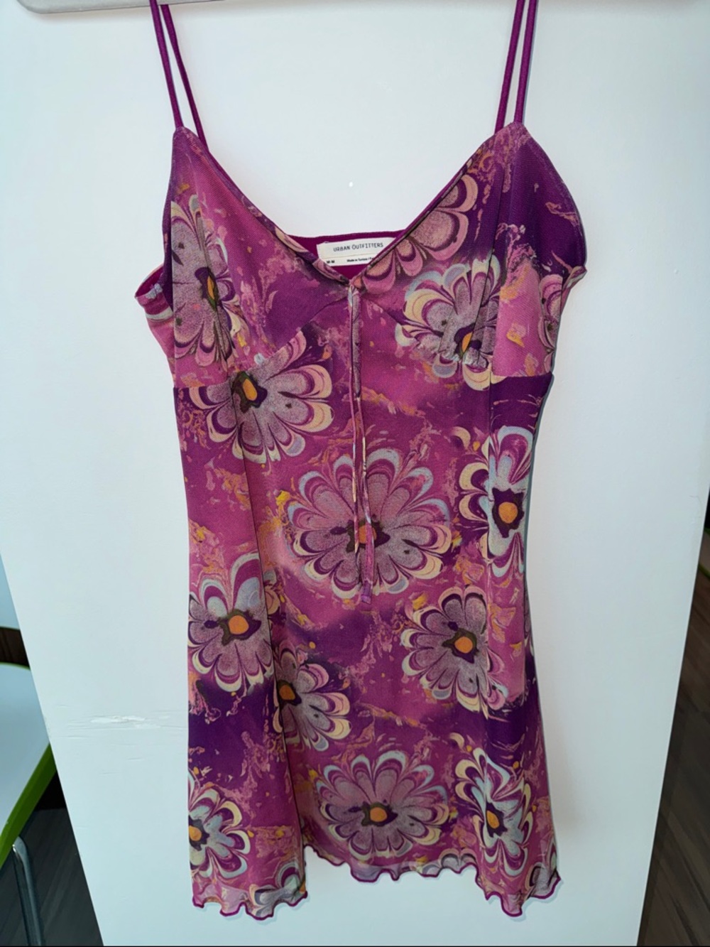 Urban Outfitters Pink & Purple Floral Slip Dress